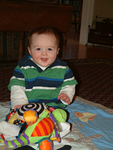 Playing on rug