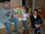 Olivia, Grandpa Jerry & Grandma Edith