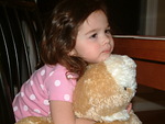 Olivia & her big dog