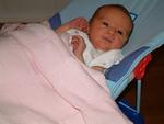 Olivia in her bouncy chairr