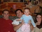 Olvia with Uncle Sean and Aunt Erin