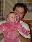 Olivia in her Hobbit jacket
