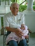 with Great Grandpa Ira