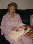 with Great Grandma Janet